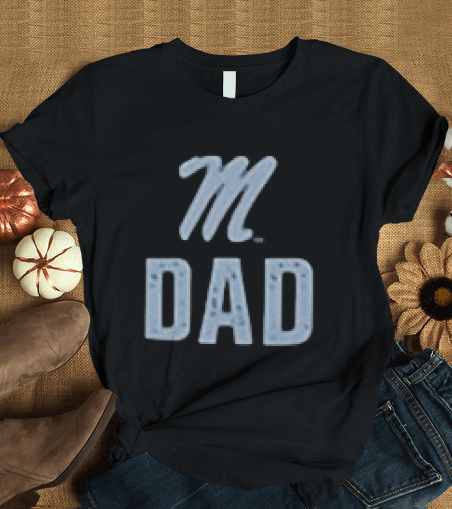 Ole Miss Rebels M Dad Father's Day 2026 Two Sided T-Shirt