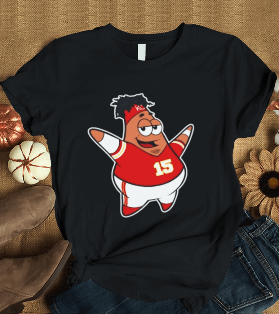 Patrick Star Mahomes 15 Kansas City Chiefs T-Shirt