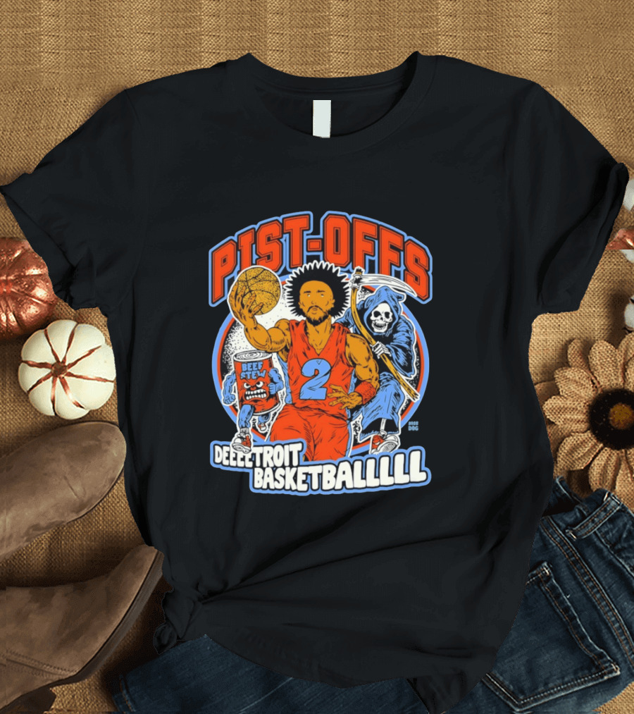 Pist Offs Detroit Basketballl Cade Cunningham Beef Stew Grim Reaper T-Shirt