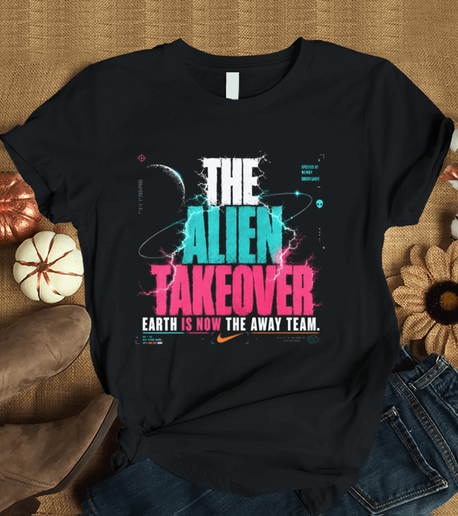 Victor Wembanyama NBA Nike The Alien Takeover Earth Is Now The Away Team T-Shirt