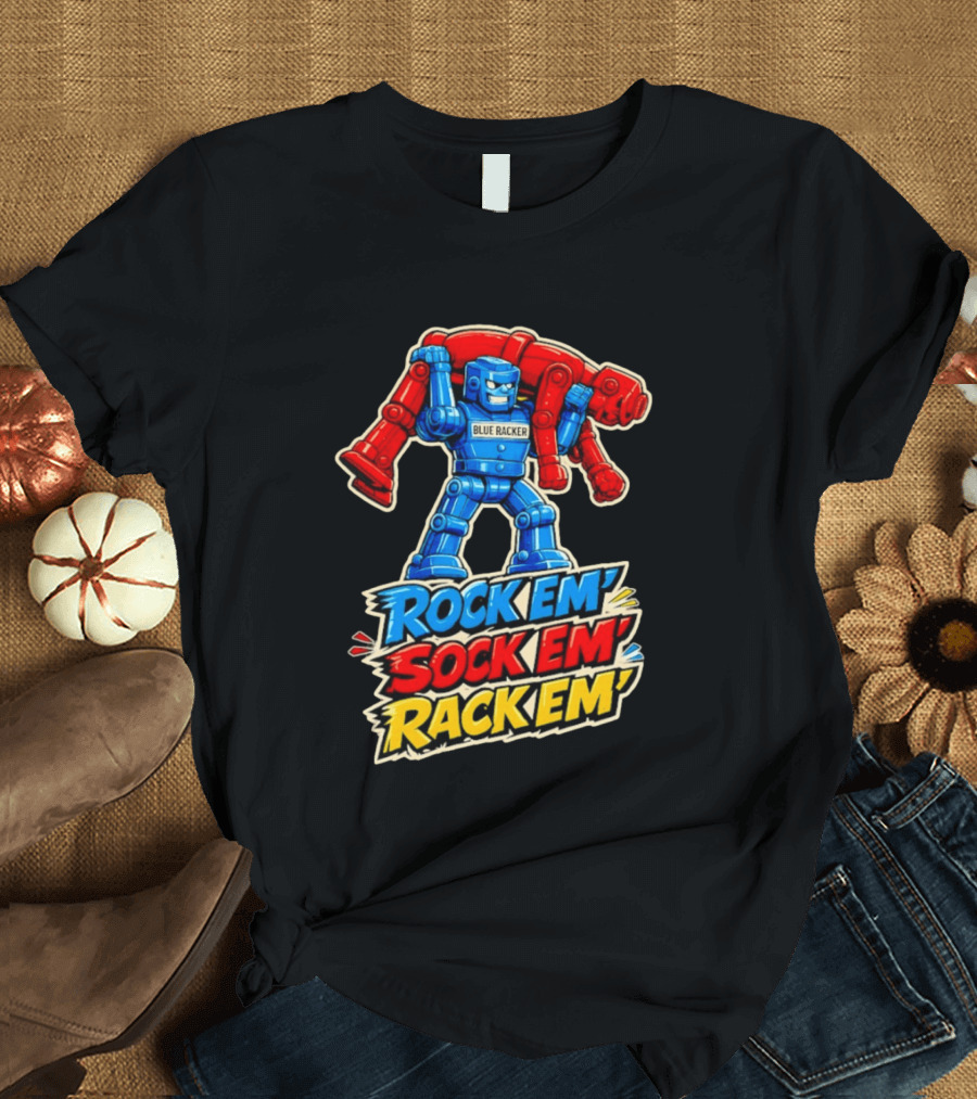 The Spiral Lucas DaSilva Blue Racker Rock Em' Sock Em' Rack Em T-Shirt