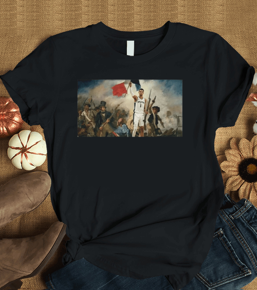 Victor Wembanyama Spurs Liberty Leading The People T-Shirt