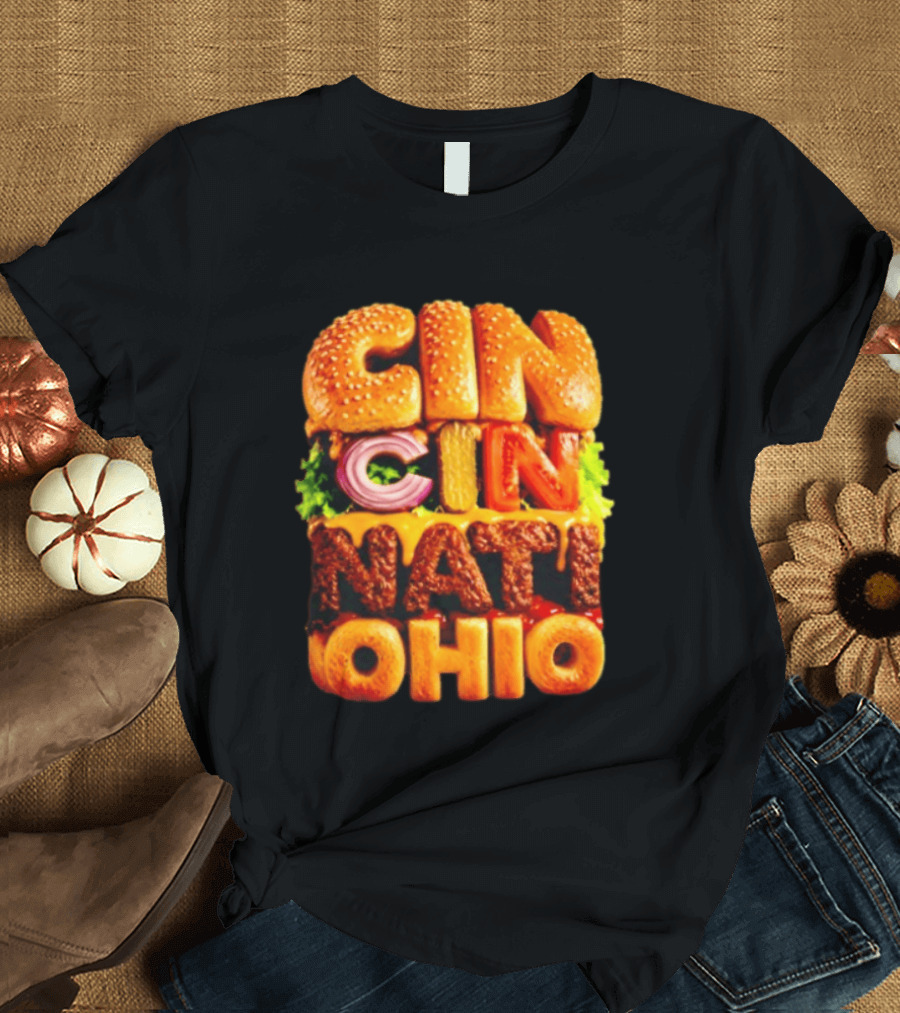 Cincinnati Burger Ohio Food T-Shirt
