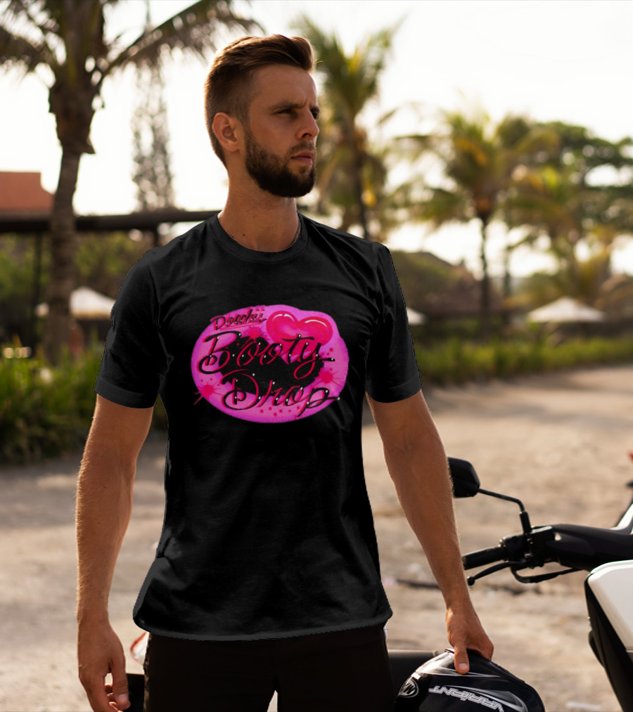 Doechii Booty Drop Heart Style Pink And Black Balloon T-Shirt
