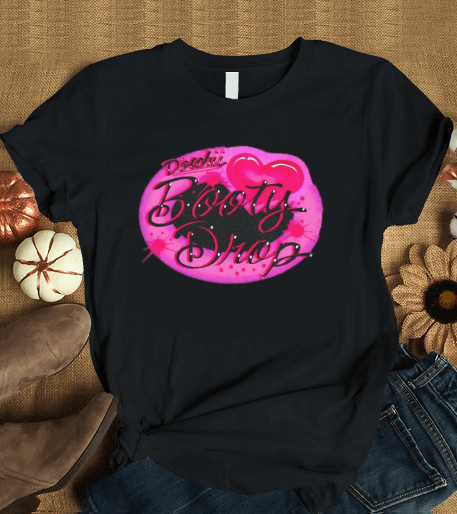 Doechii Booty Drop Heart Style Pink And Black Balloon T-Shirt