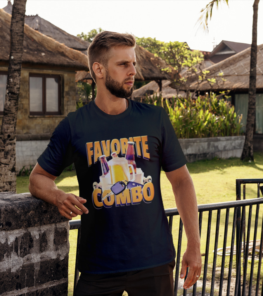 Favorite Combo Beer 90s Bootleg Bottles And T-Shirt