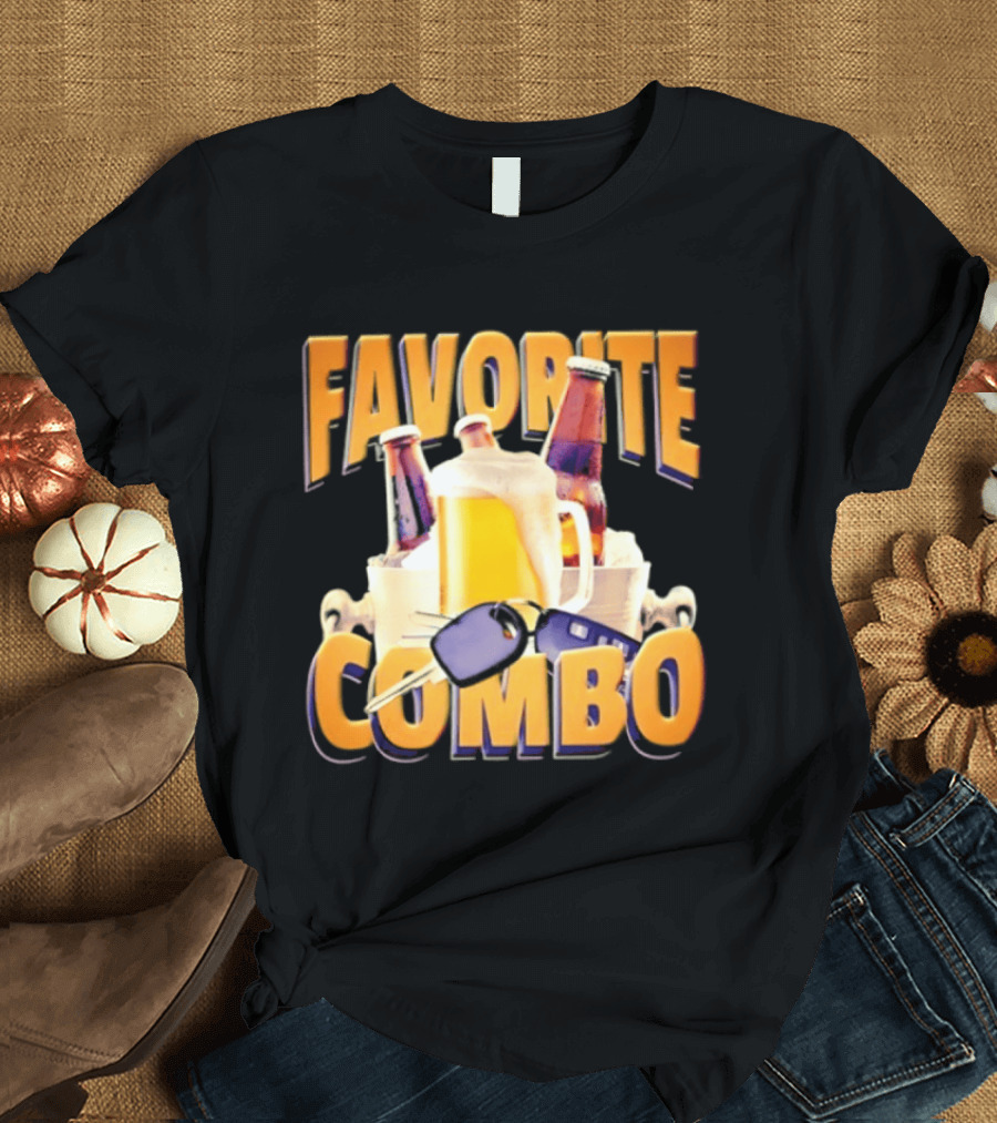 Favorite Combo Beer 90s Bootleg Bottles And T-Shirt