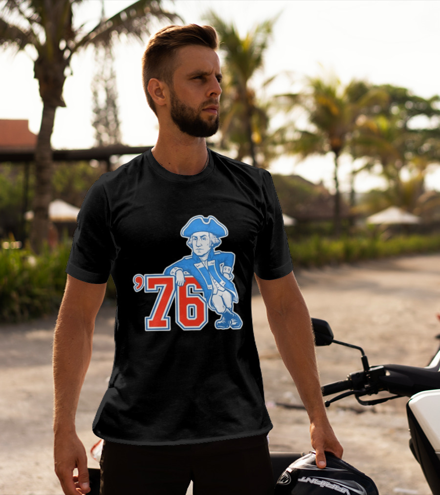 George Washington Bicentennial 1776 1976 Retro Style Patriot T-Shirt