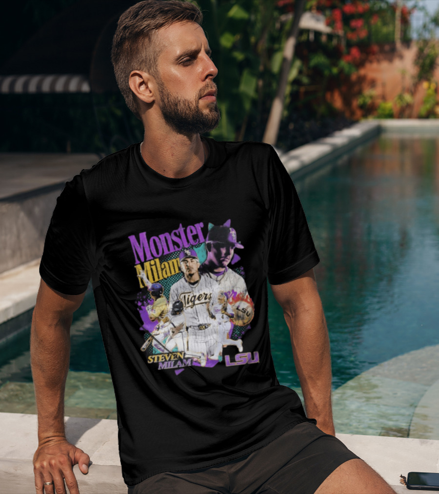 Monster Milam LSU Tigers Steven Milam Baseball T-Shirt