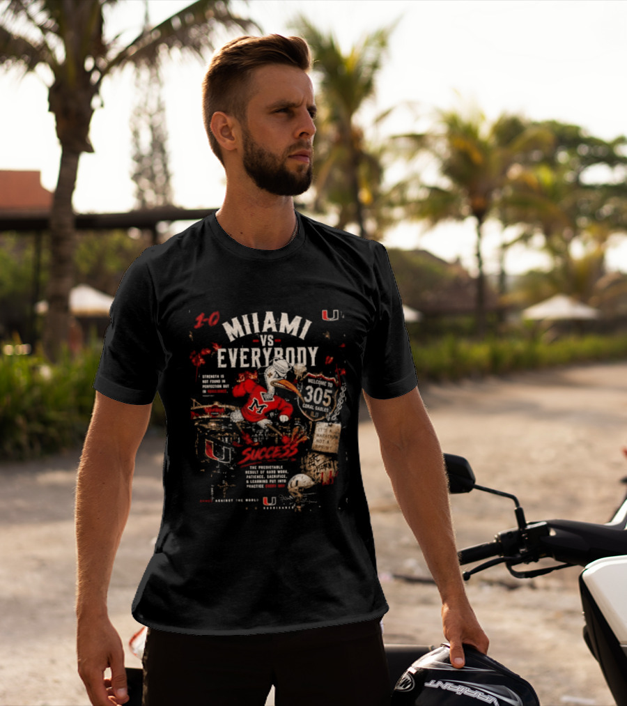 Miami Hurricanes 30 Vs Everybody 305 Swoosh Sebastian The Ibis Not A T-Shirt
