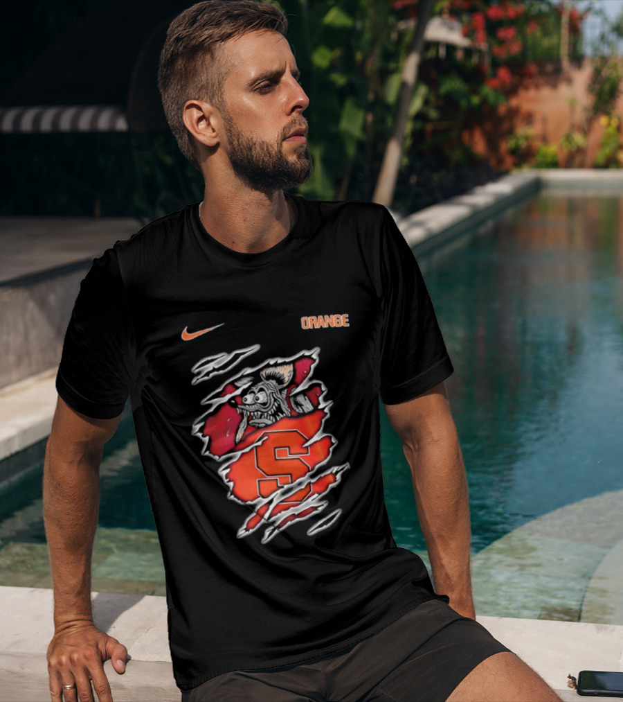 Nike Syracuse Orange S Logo Rat Fink Built To Not Bow T-Shirt