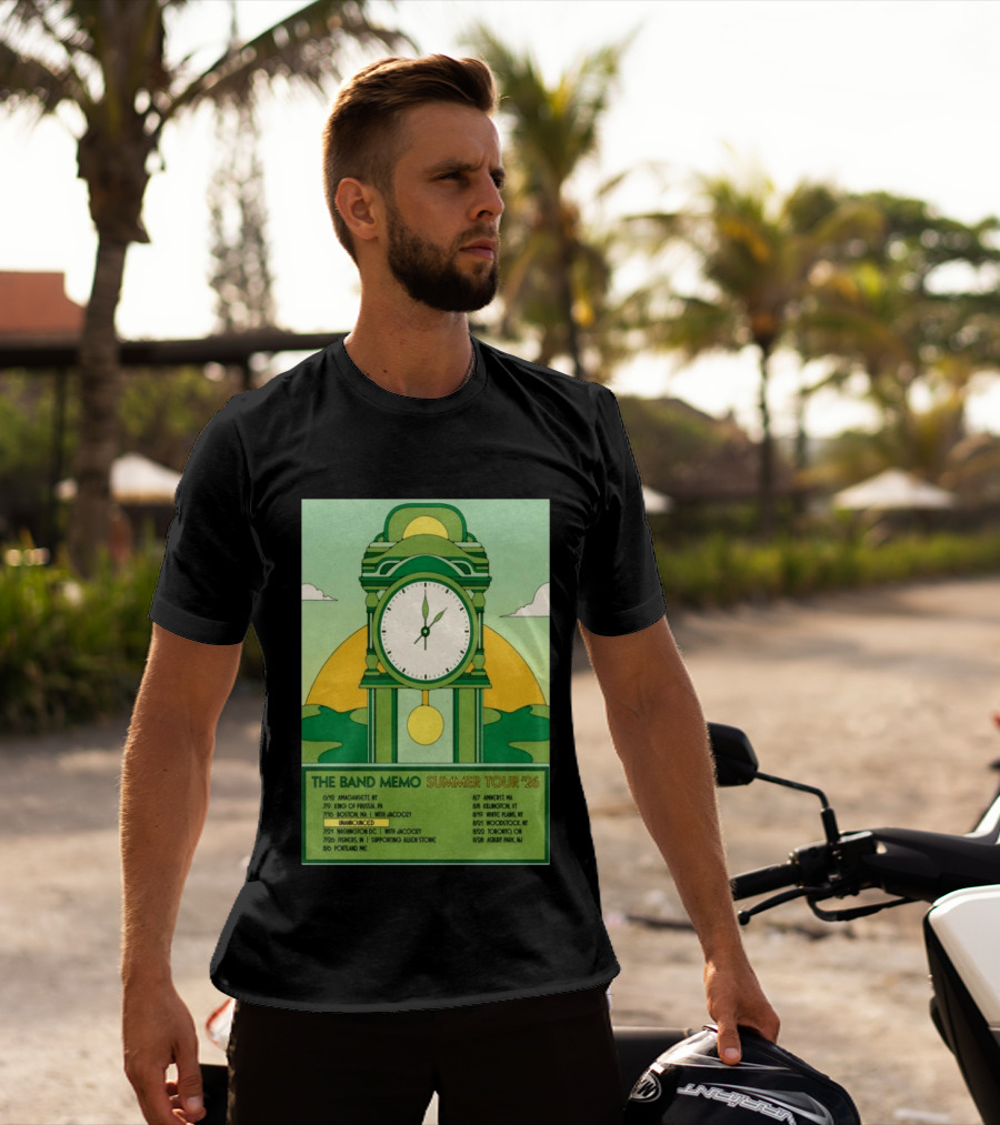 The Band Memo Summer Tour 2026 Amagansett King Of Prussia Boston Washington Missoula Portland Amherst Killington Woodstock Toronto Asbury Park T-Shirt