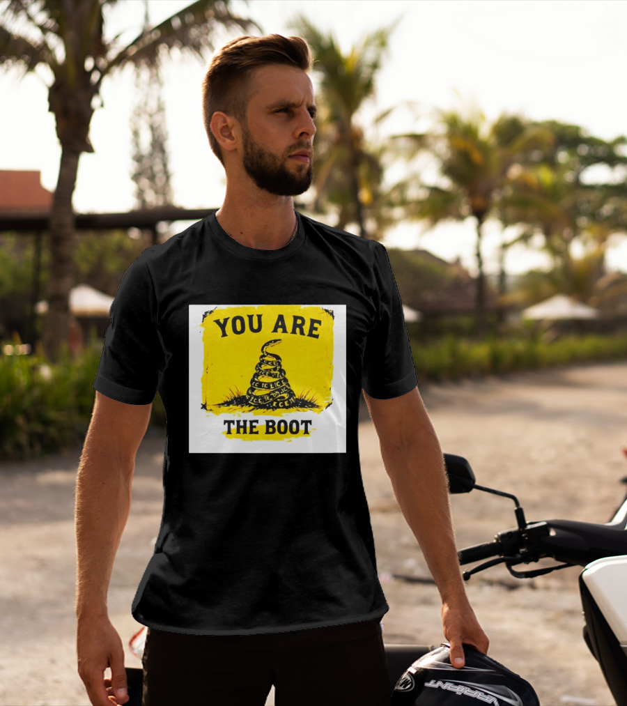 You Are The Boot ICE Gadsden Snake Yellow T-Shirt
