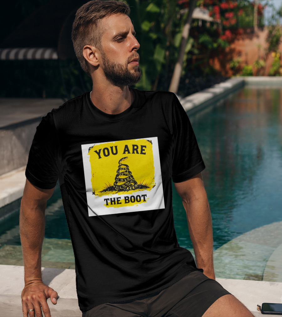 You Are The Boot ICE Gadsden Snake Yellow T-Shirt