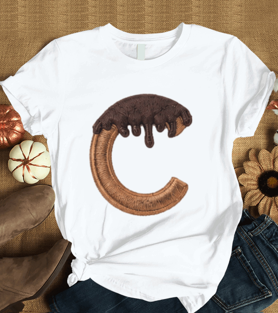 2026 Cubs Chocolate Dipped C Embroidery T-Shirt