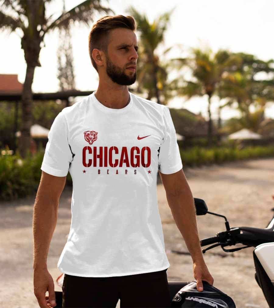 Chicago Bears Nike Heart Design U.S. Coast Guard Semper Paratus Always Ready 1790 T-Shirt