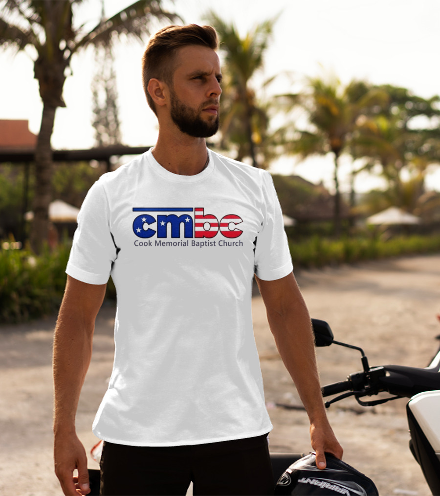 CMBC Cook Memorial Baptist Church Stars And Stripes US Flag T-Shirt