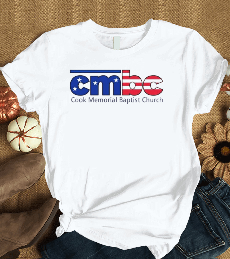 CMBC Cook Memorial Baptist Church Stars And Stripes US Flag T-Shirt