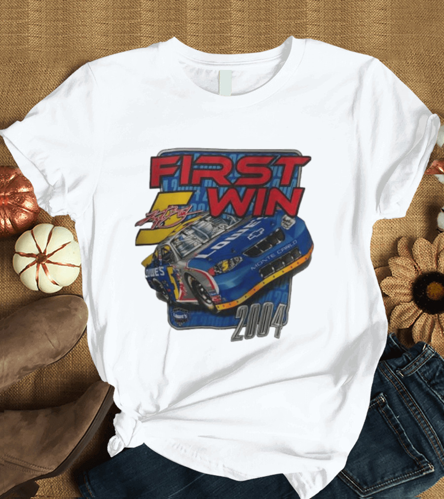 First Win 2004 Jimmie Johnson Lowe's Monte Carlo Hendrick Motorsports T-Shirt