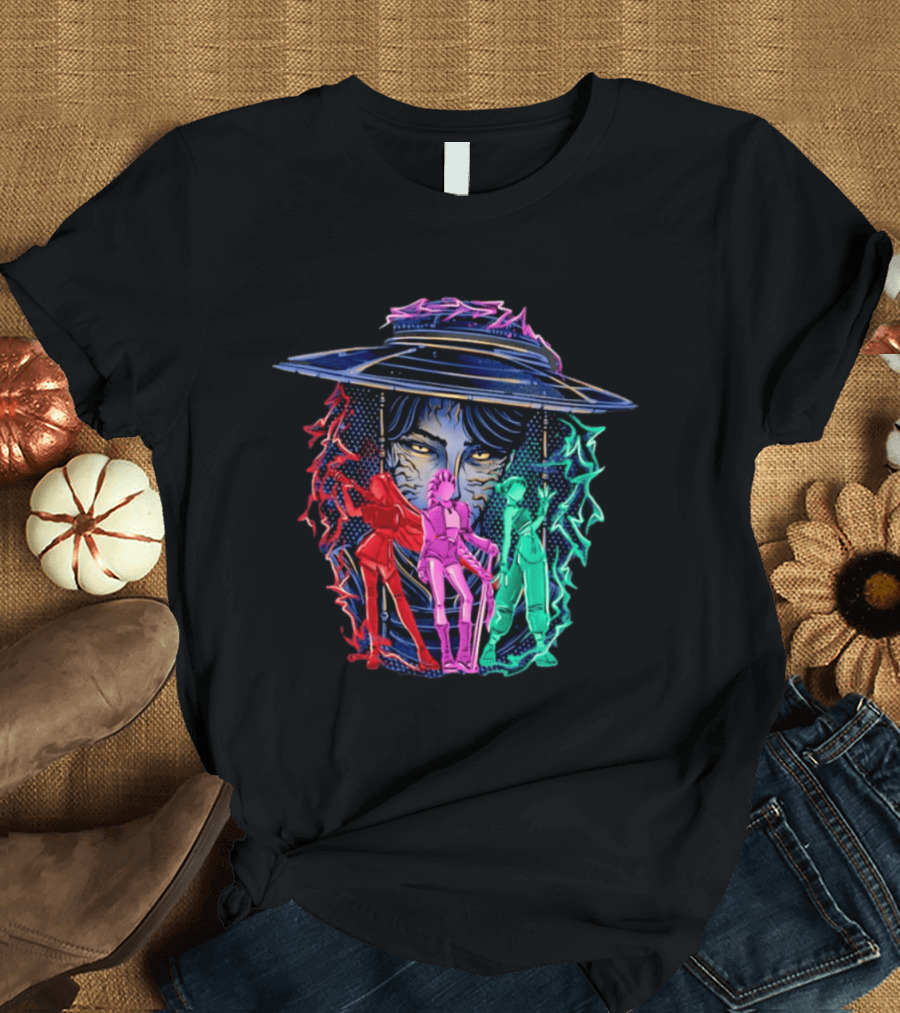 Original Hunt In Kpop Demon Huntrix Neon Warrior Trio T-Shirt