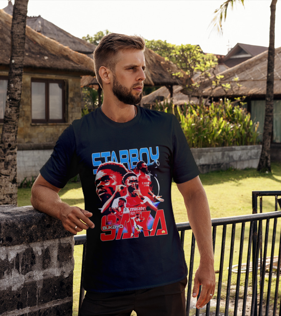 Starboy Bukayo Saka Arsenal Emirates Fly Player T-Shirt