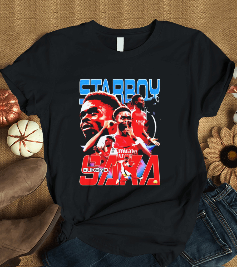 Starboy Bukayo Saka Arsenal Emirates Fly Player T-Shirt