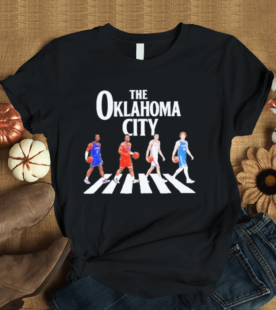 The Oklahoma City Players Abbey Road Basketball T-Shirt