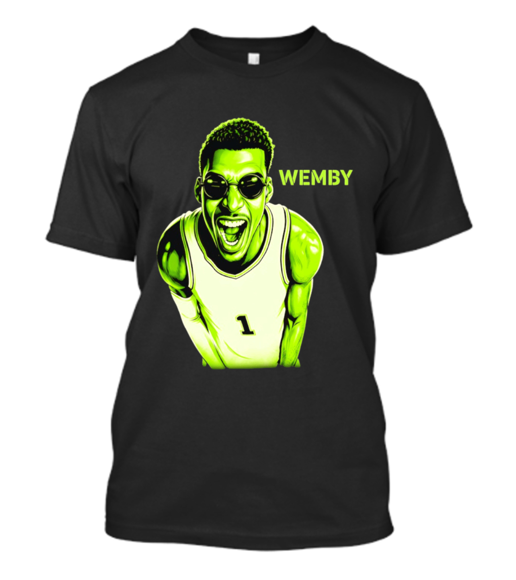 Victor Wembanyama Wemby San Antonio Spurs Alien Basketball Player 1 T-Shirt