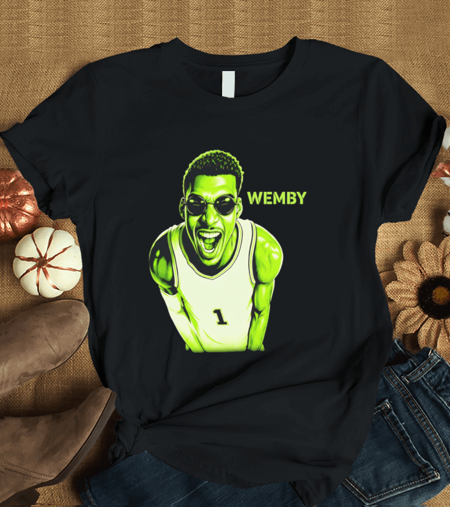 Victor Wembanyama Wemby San Antonio Spurs Alien Basketball Player 1 T-Shirt