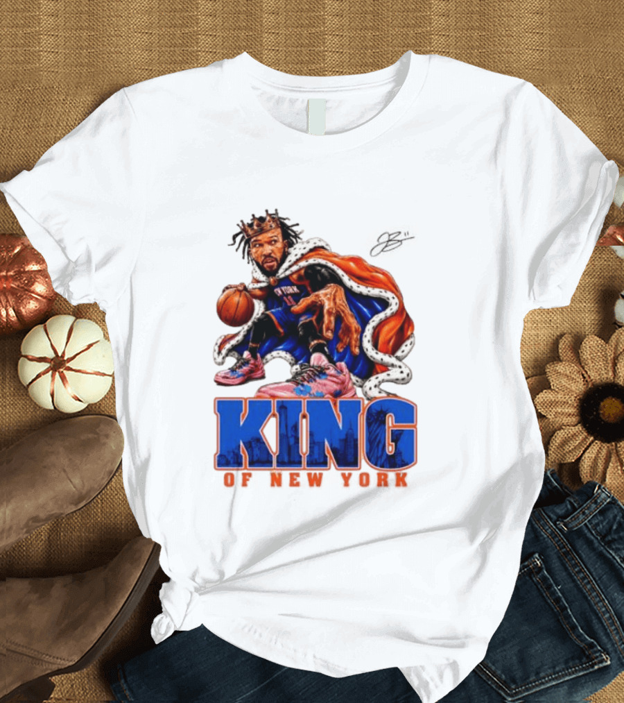 Jalen Brunson 2026 King Of New York Knicks NBA Basketball T-Shirt
