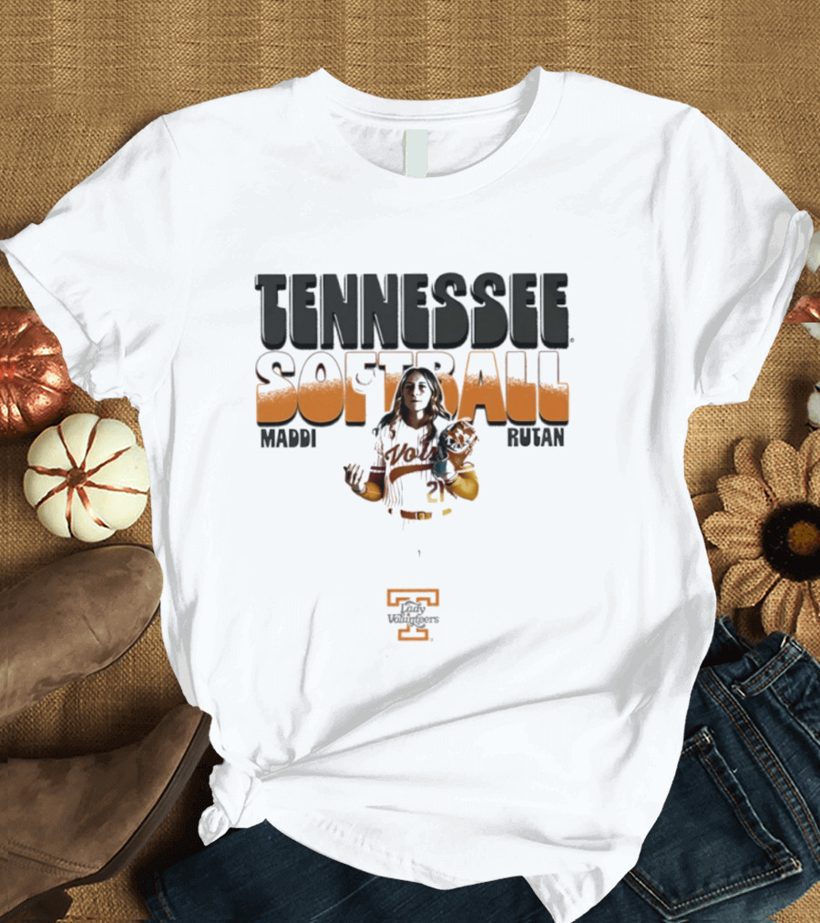 Tennessee Vols Maddi Rutan Softball Player Pose T-Shirt