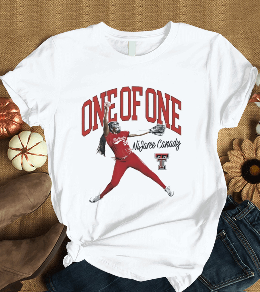 One Of One NiJaree Canady Texas Tech Red Raiders Softball T-Shirt