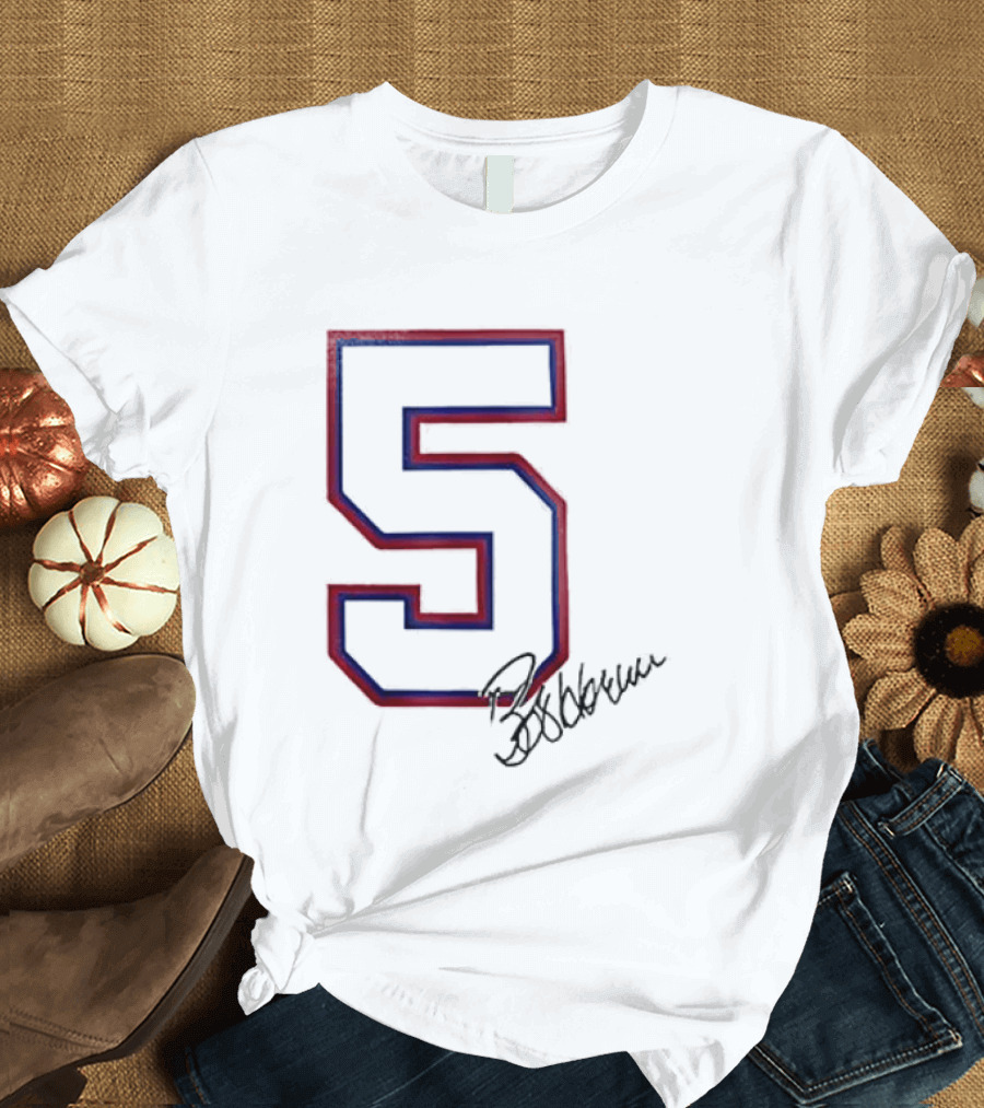Atlanta Braves Bob Horner Number 5 Signature T-Shirt