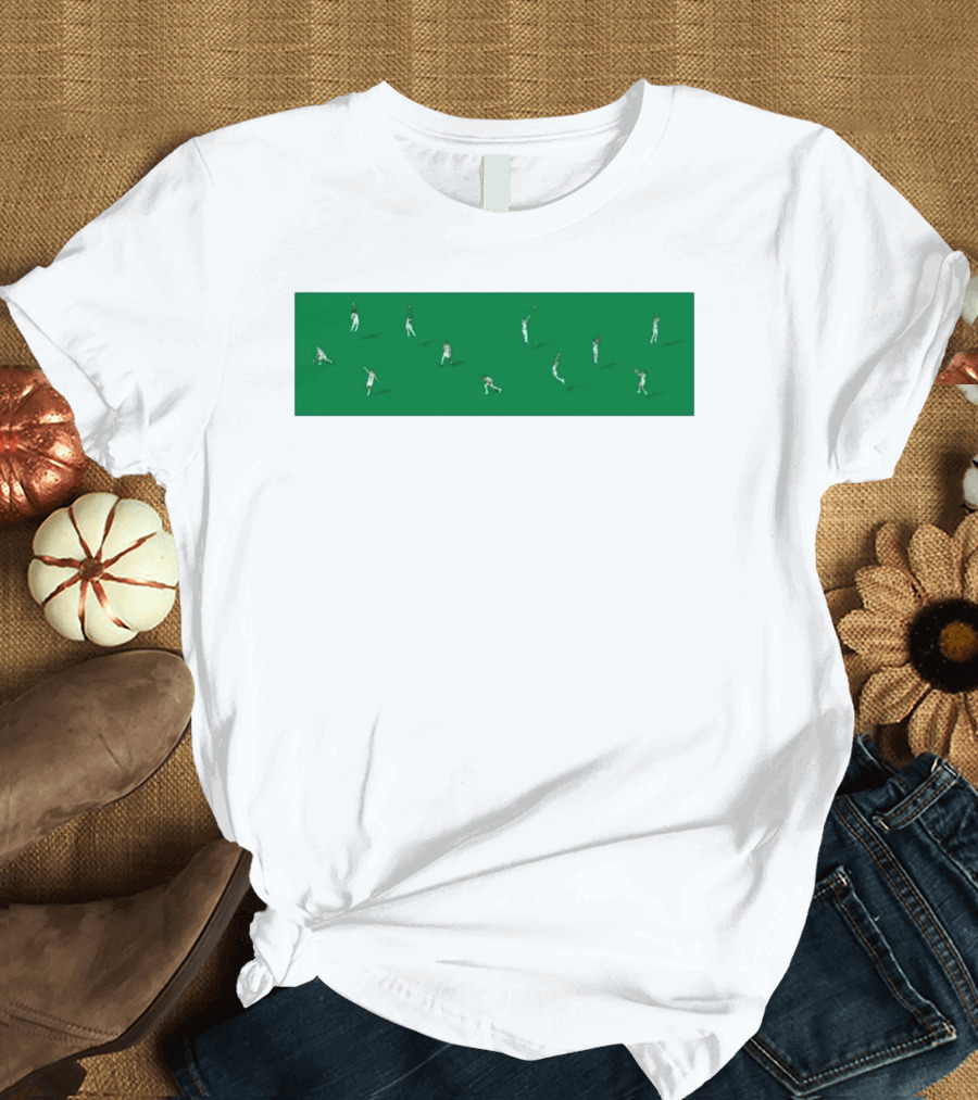 Boston Celtics Minimalist Green Team Players Iconic Moves T-Shirt
