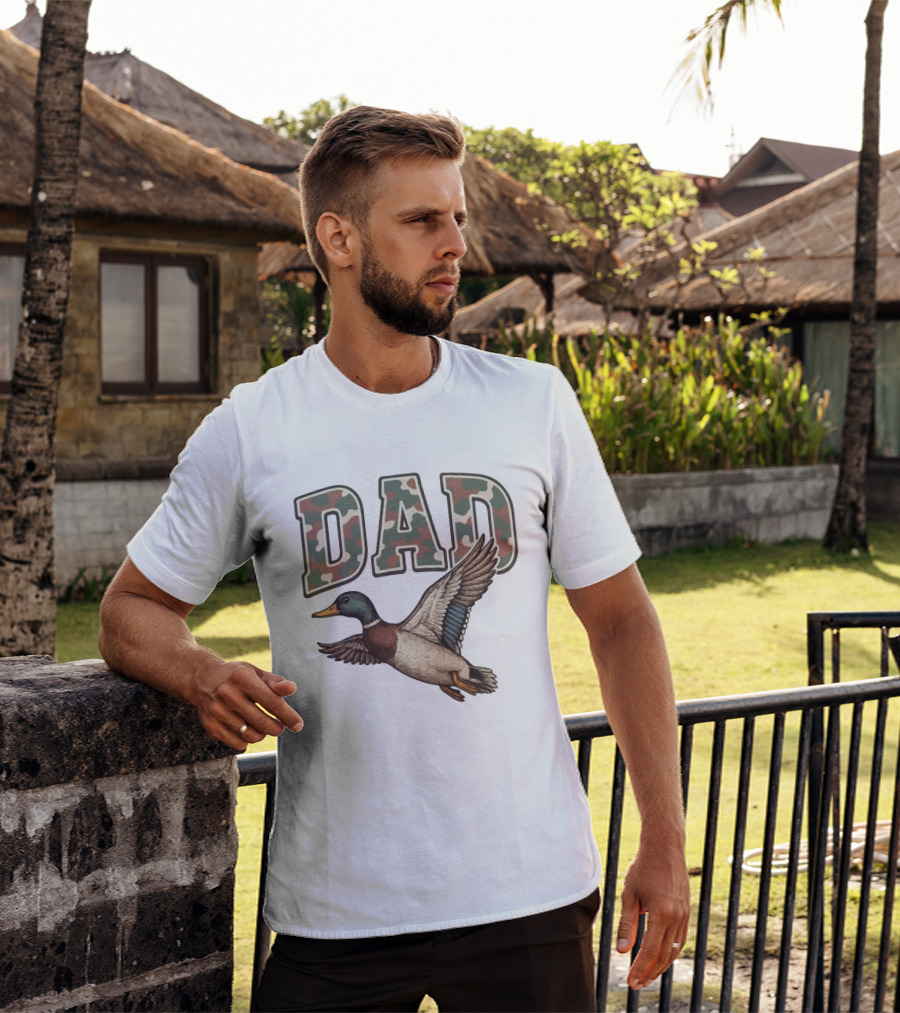 Dad Camo Duck Hunter T-Shirt