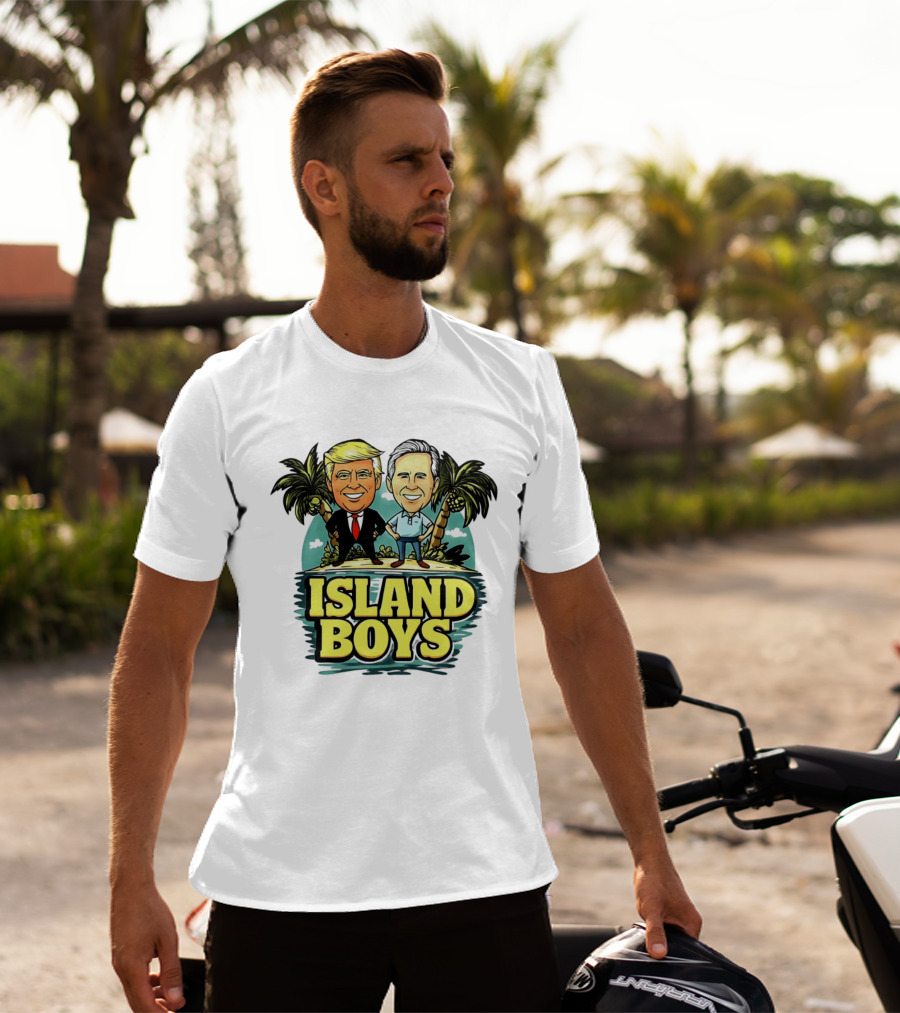 Donald Trump George W Bush Island Boys Presidents Palm Trees T-Shirt
