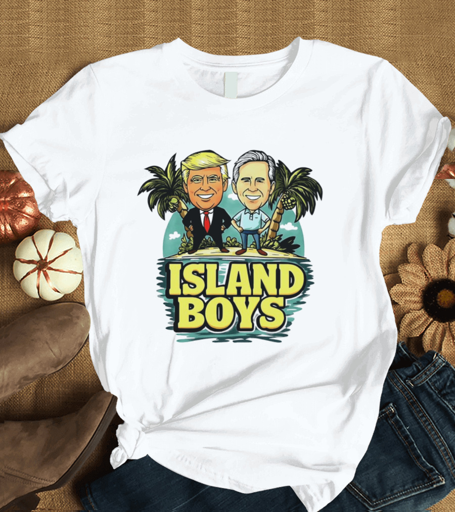 Donald Trump George W Bush Island Boys Presidents Palm Trees T-Shirt