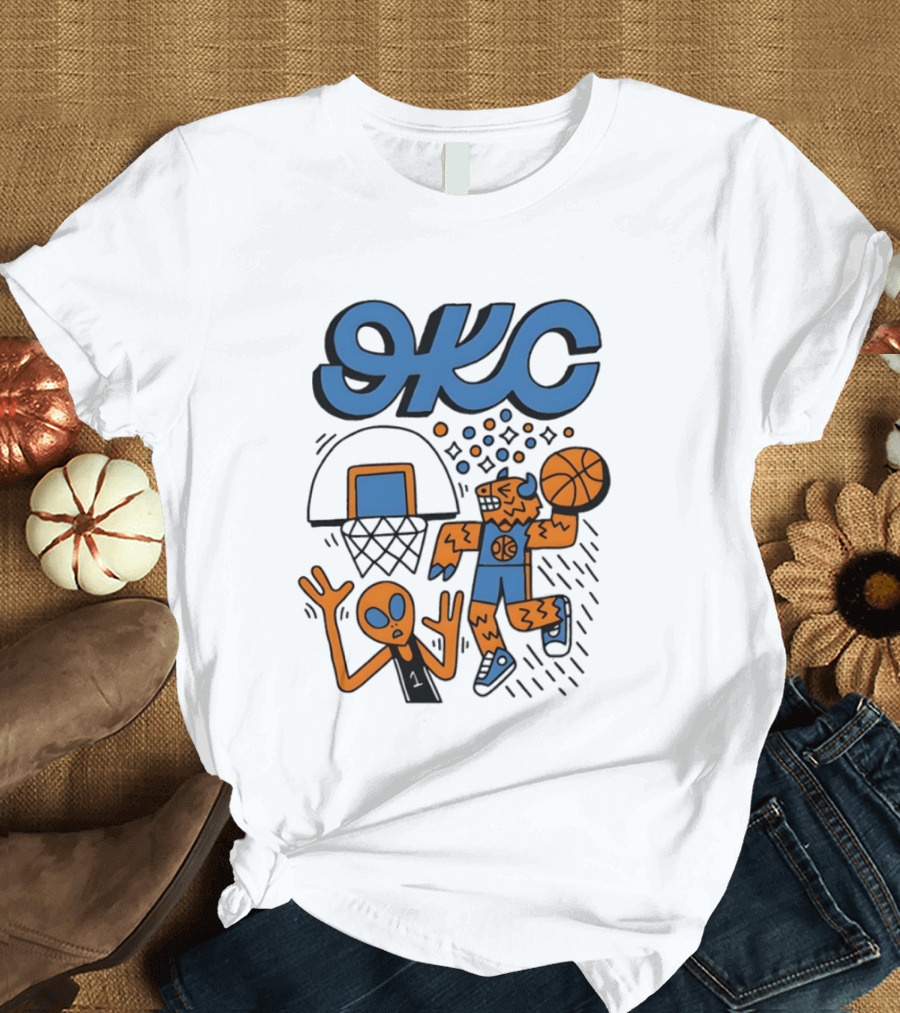 OKC Thunder Rumble Dunk Basketball T-Shirt