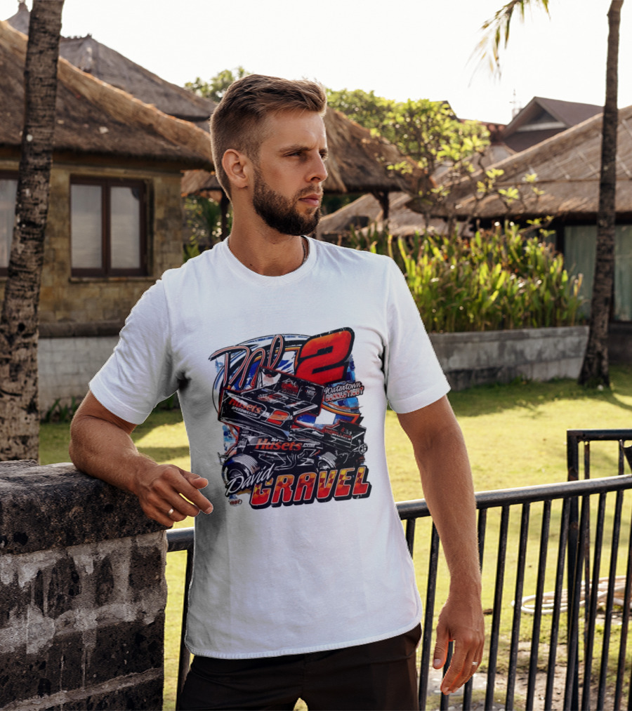 David Gravel Big Game Motorsports Sprint Car 2 Watertown Connecticut Huset's Speedway NOS T-Shirt