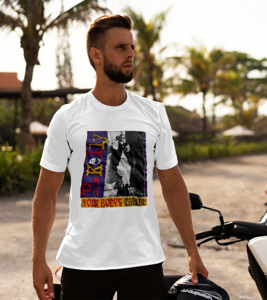 R Kelly Your Body's Callin' Vintage Style Avec Photo Iconique Et Couleurs Vives T-Shirt