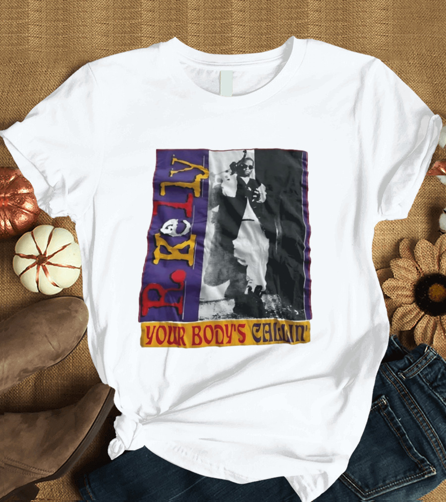 R Kelly Your Body's Callin' Vintage Style Avec Photo Iconique Et Couleurs Vives T-Shirt