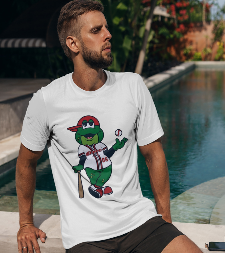 Greenville Drive Reedy Rip'it Frog Baseball Mascot 06 T-Shirt