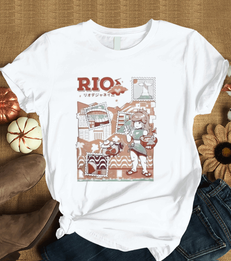 RIO Carnaval Starlight Flip Flops Heyra Vieira T-Shirt