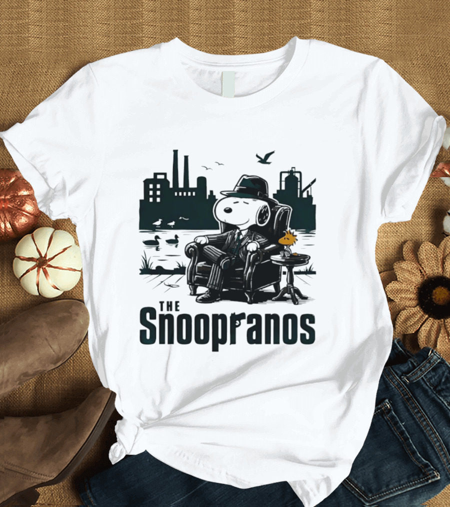 The Snoopranos Snoopy Woodstock Peanuts Mafia T-Shirt