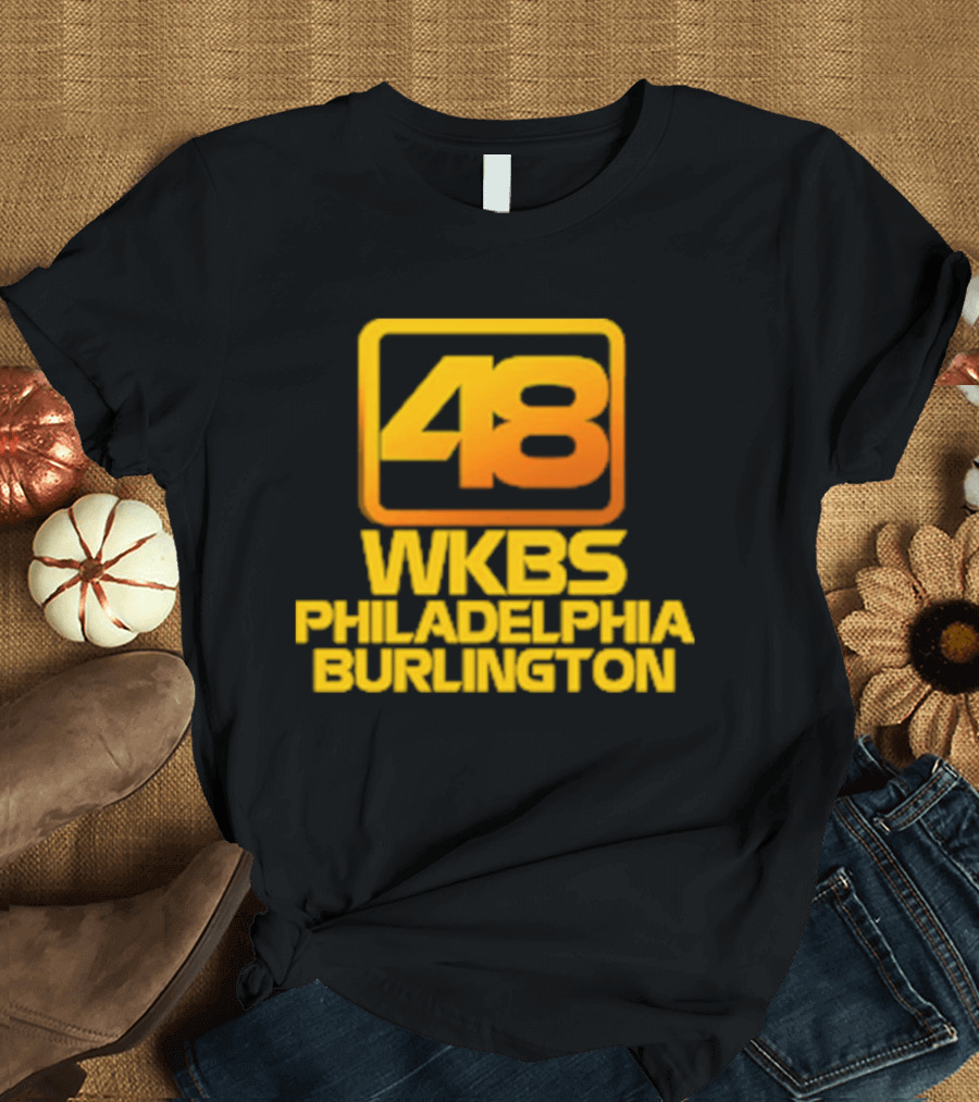 48 WKBS Philadelphia Burlington Vintage Television Broadcast T-Shirt