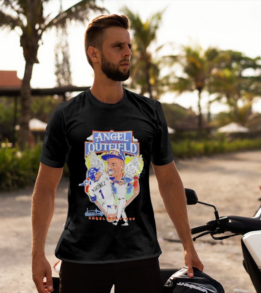 Angel Martinez In The Outfield Cleveland Guardians T-Shirt