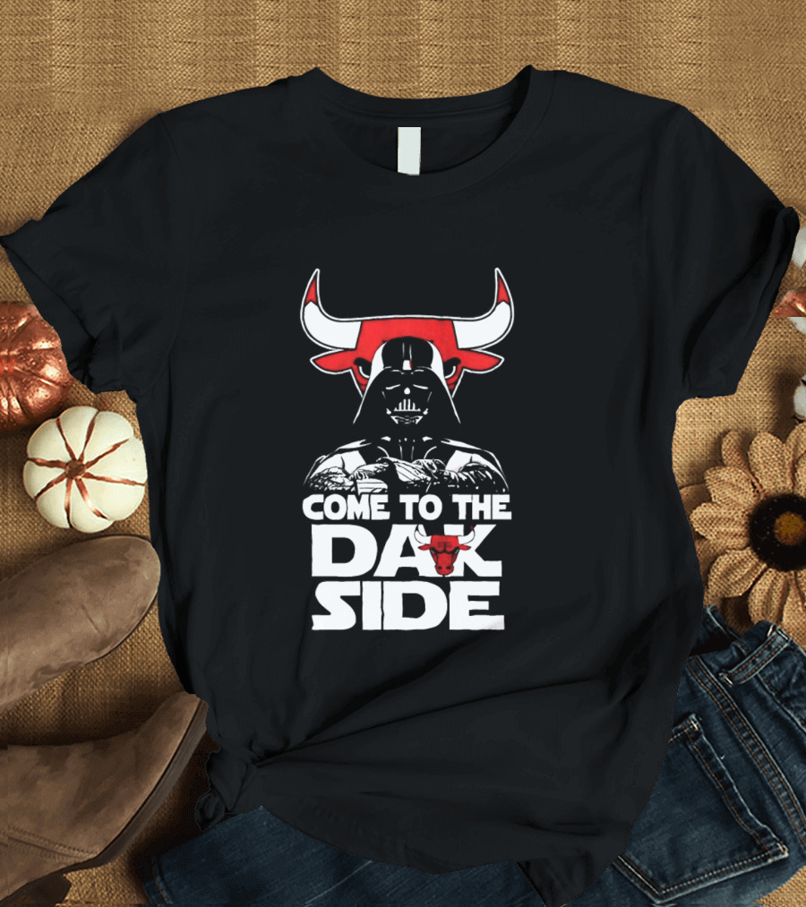 Come To The Dark Side Darth Vader Chicago Bulls Star Wars T-Shirt