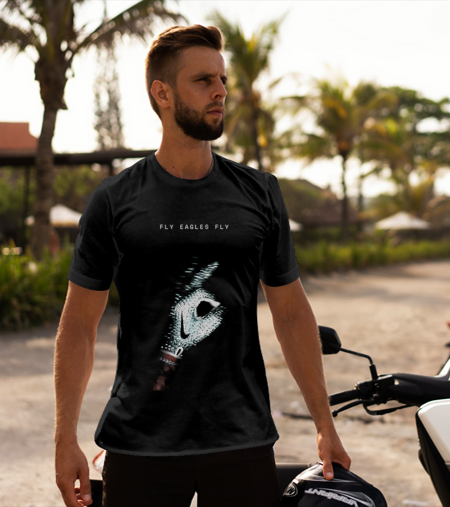 Fly Eagles Fly Philadelphia Eagles X Drake Iceman Diamond Chain Shh T-Shirt