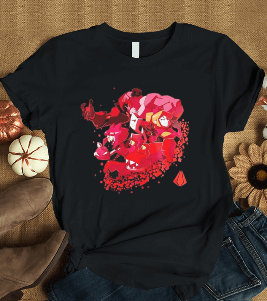 Syntax Gameoverse Characters Explosion Video Game T-Shirt