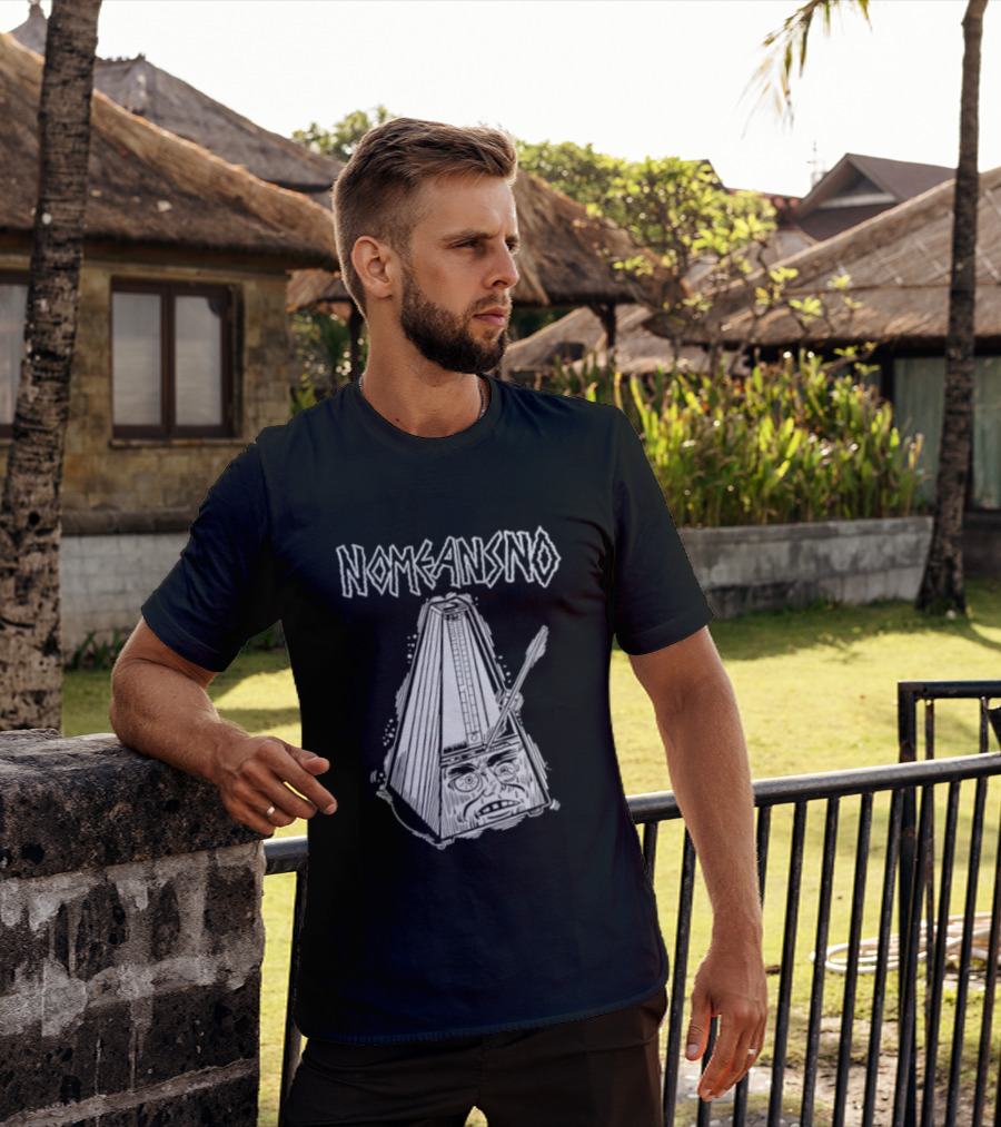 Nomeansno Distressed Metronome Face T-Shirt